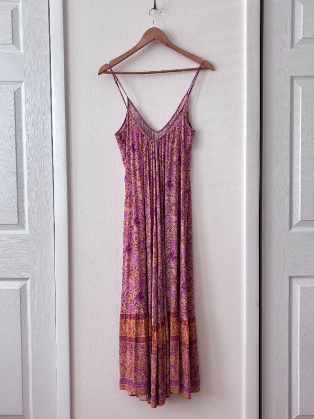 SPELL Village Strappy Maxi Dress in Sunrise - Picture 7 of 8